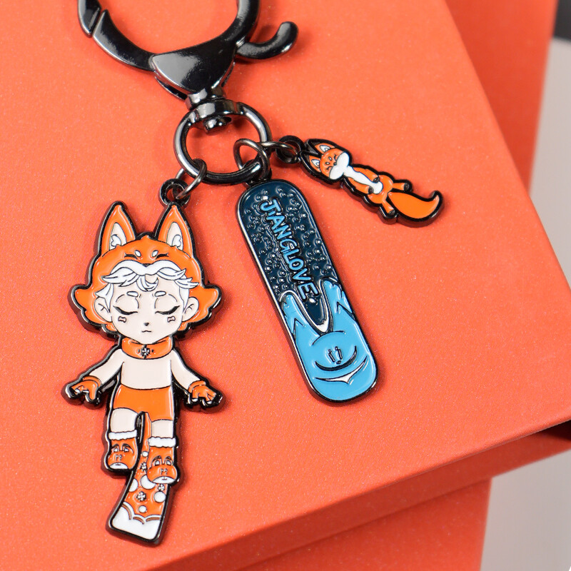 Customizable Logo Keychain – Engraved & Enamel Keyring for Business & Events