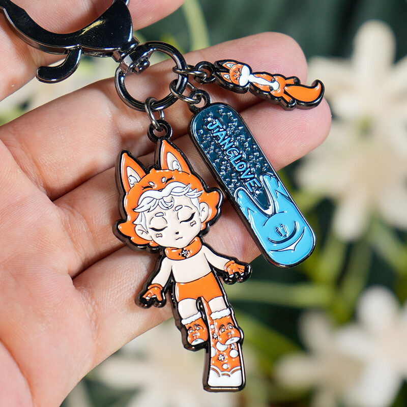 Customizable Logo Keychain – Engraved & Enamel Keyring for Business & Events
