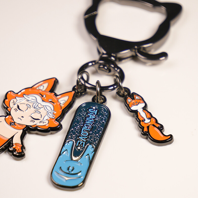 Customizable Logo Keychain – Engraved & Enamel Keyring for Business & Events